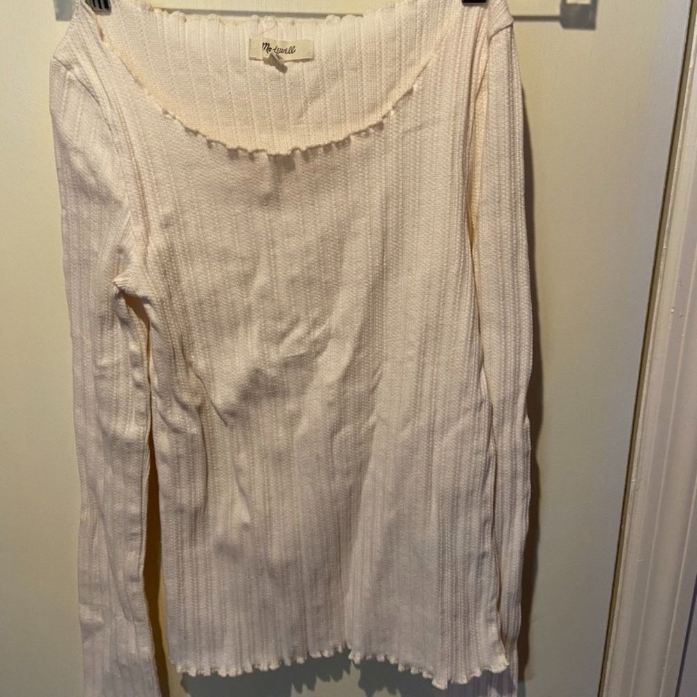 Madewell Ruffled Rib Top - Picture 3 of 5